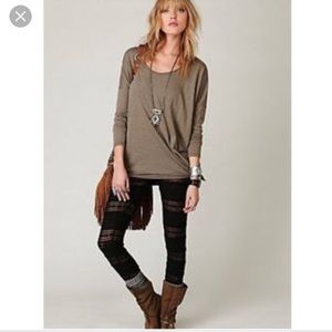 Free People Lace Ruffle Leggings